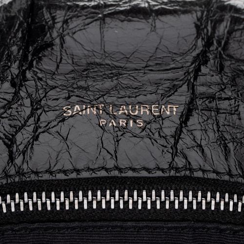 Saint Laurent Crinkled Calfskin Monogram Niki Large Shoulder Bag
