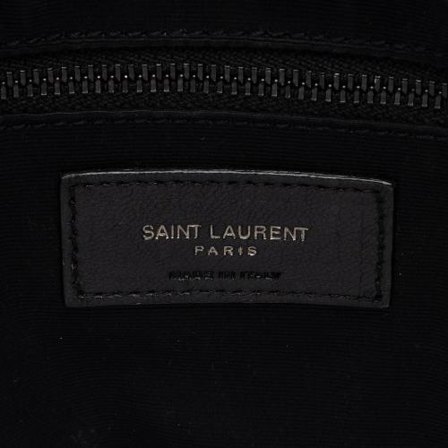 Saint Laurent Crinkled Calfskin Monogram Niki Medium Shopping Tote