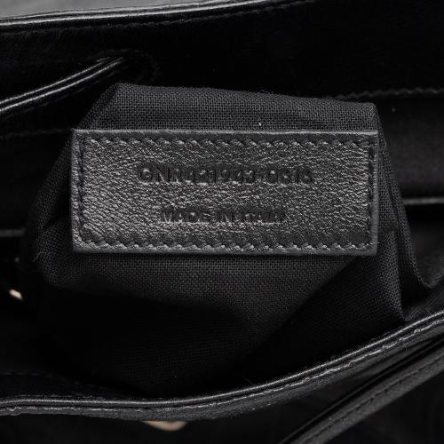 Saint Laurent Croc Embossed Lambskin Festival Backpack