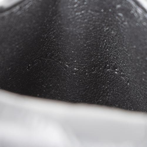 Saint Laurent Croc Embossed Leather Phone Pouch Crossbody Bag