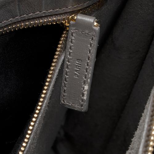 Saint Laurent Croc Embossed Leather Sac De Jour Small Tote