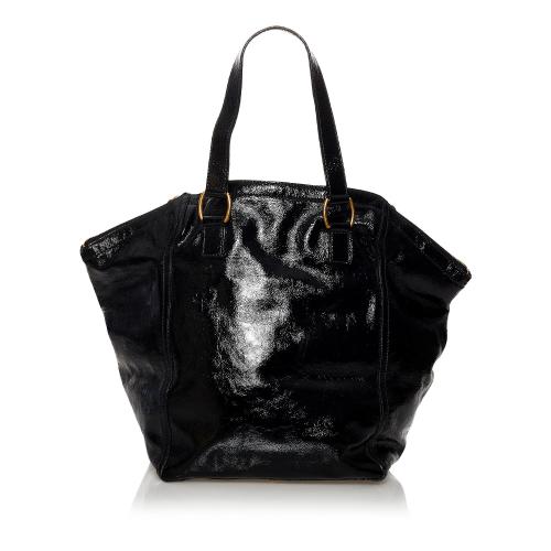 Saint Laurent Downtown Patent Leather Tote Bag
