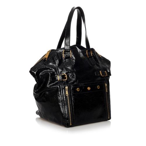 Saint Laurent Downtown Patent Leather Tote Bag