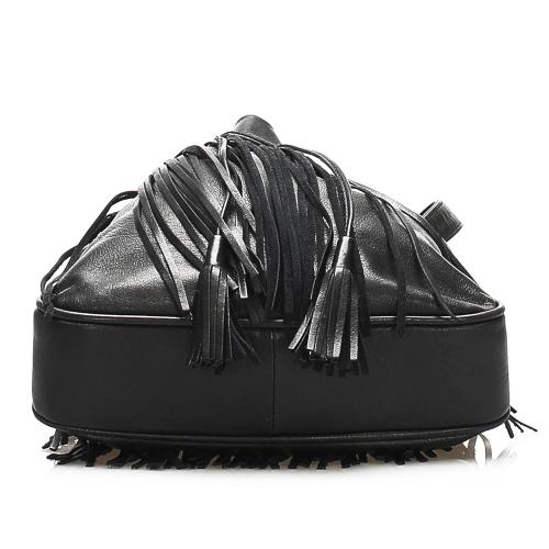 Saint Laurent Fringe Leather Shoulder Bag
