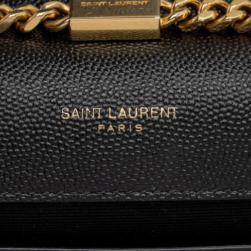 Saint Laurent Grain de Poudre Monogram Kate Chain Medium Shoulder Bag