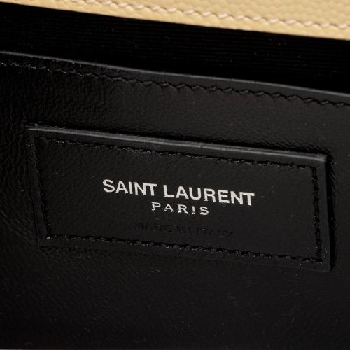 Saint Laurent Grain de Poudre Monogram Kate Clutch
