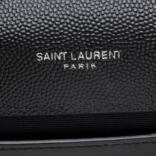 SAINT LAURENT leather KATE MEDIUM Shoulder Bag Grain de Poudre ALL