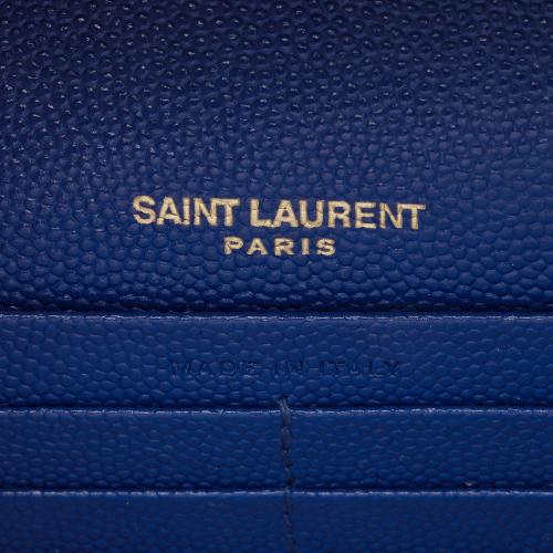 Saint Laurent Grain de Poudre Monogram Kate Tassel Chain Wallet