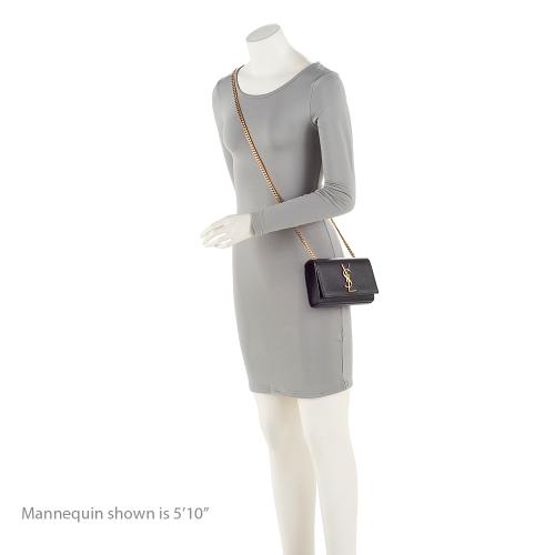 Saint Laurent Grain de Poudre Monogram Classic Kate Small Crossbody Bag