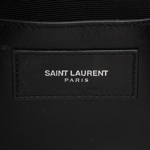 Saint Laurent Grain de Poudre Studded Monogram Kate Clutch