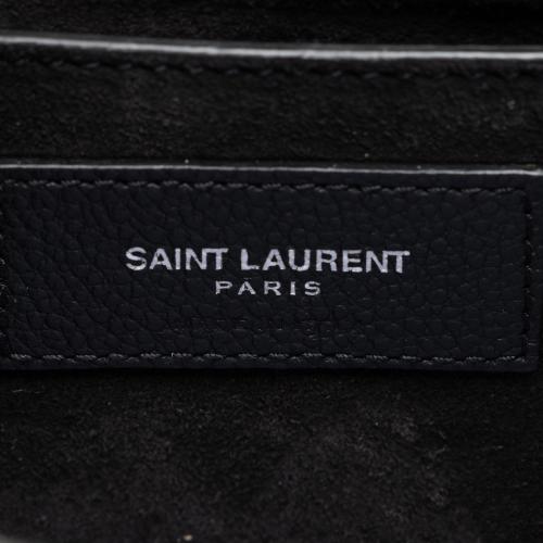 Saint Laurent Grained Calfskin Monogram Sunset Medium Shoulder Bag