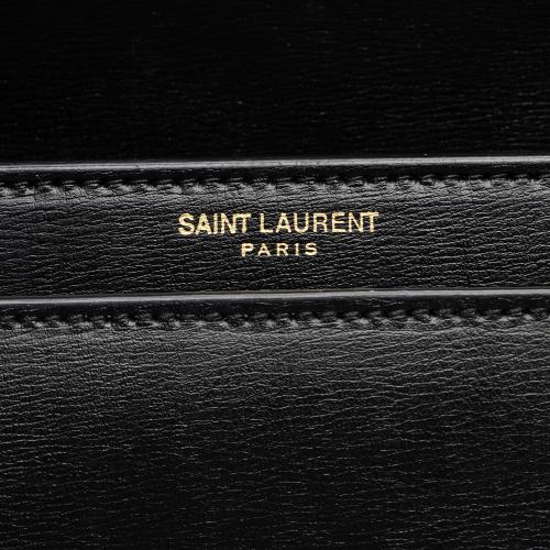 Saint Laurent Grained Calfskin Monogram Sunset Medium Shoulder Bag