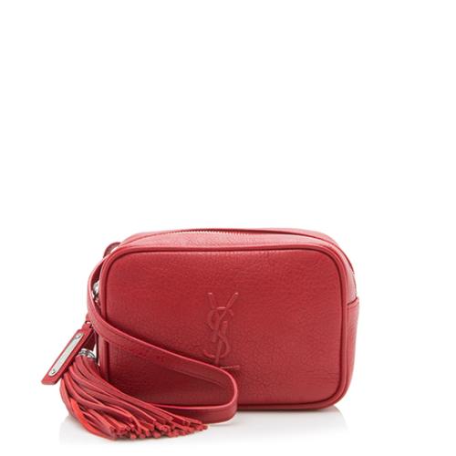 Saint Laurent Tassel-detail Lou Belt Bag in Red