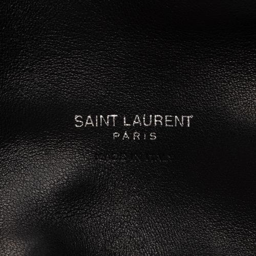 Saint Laurent Lambskin Monogram Puffer LouLou Small Clutch