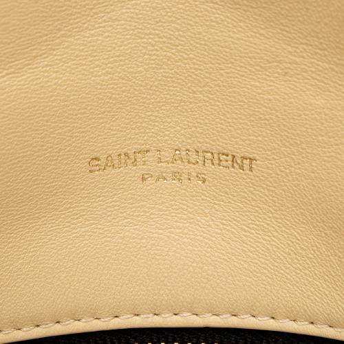 Saint Laurent Lambskin Monogram Puffer LouLou Toy Shoulder Bag