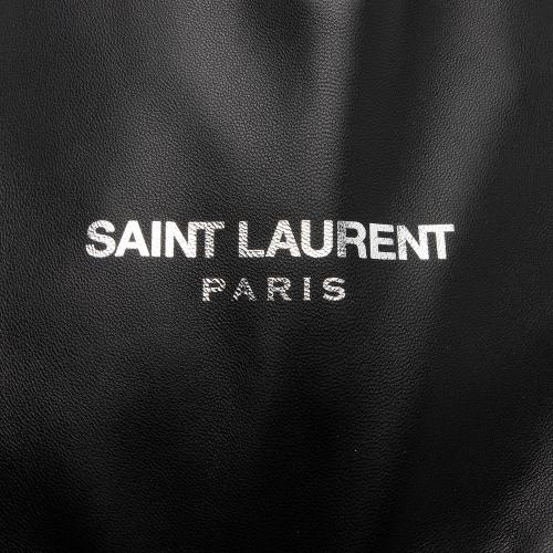 Saint Laurent Lambskin Teddy Drawstring Backpack
