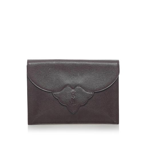 Saint Laurent Leather Clutch Bag