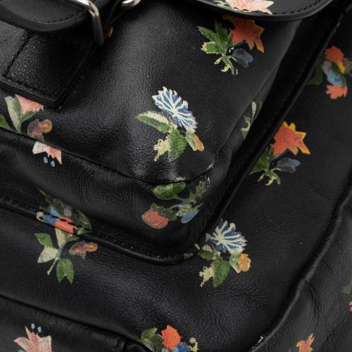 Saint Laurent Leather Prairie Floral Festival Backpack