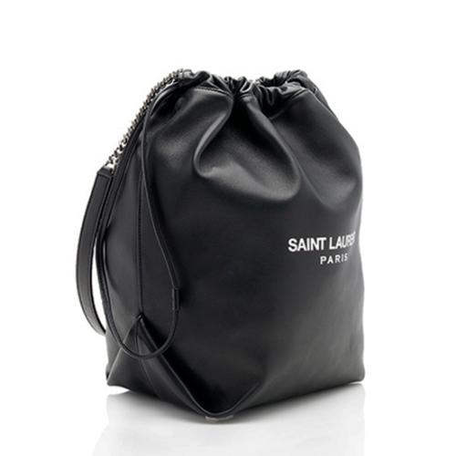 Saint Laurent Leather Teddy Bucket Bag