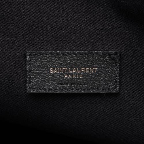 Saint Laurent Leather Teddy Large Bucket Bag