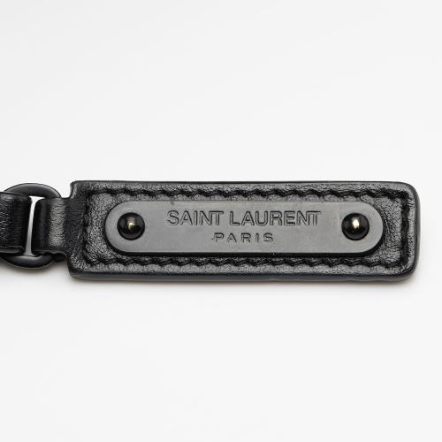 Saint Laurent Matelasse Calfskin Matte Black Monogram Lou Camera Bag