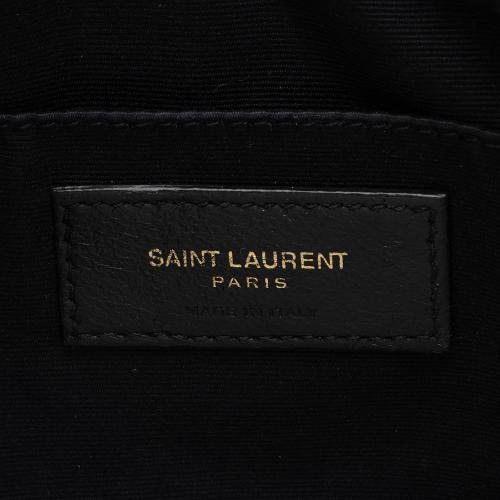 SAINT LAURENT Calfskin Matelasse Monogram Lou Camera Bag Black |  FASHIONPHILE