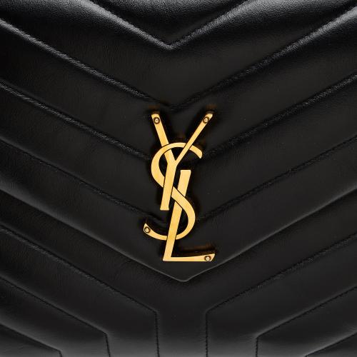 Saint Laurent Matelasse Calfskin Monogram LouLou Chain Medium Shoulder Bag