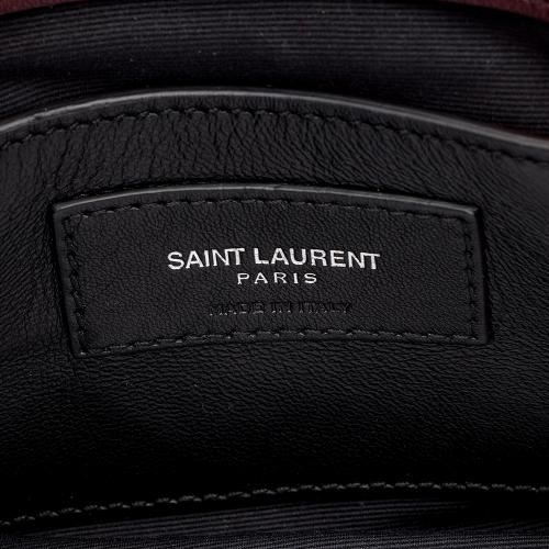 Saint Laurent Matelasse Calfskin Monogram Medium College Top Handle Bag