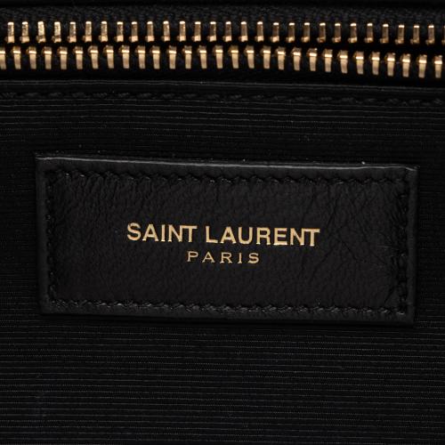 Saint Laurent Matelasse Grain de Poudre Monogram Large Shoulder Bag