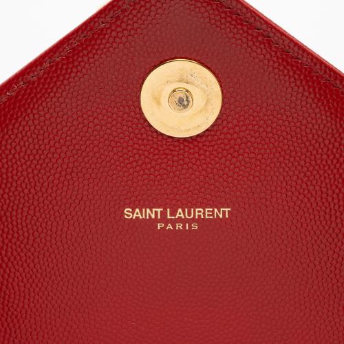 Saint Laurent Matelasse Grain de Poudre Monogram Large Shoulder Bag