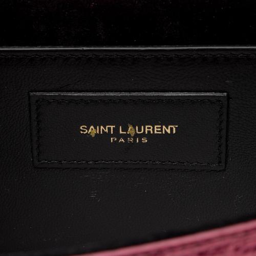 Saint Laurent Metallic Leather Monogram Kate Clutch