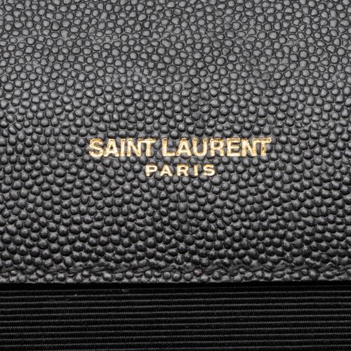 Saint Laurent Mixed Matelasse Calfskin Monogram Large Shoulder Bag
