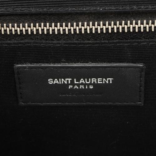 Saint Laurent Mixed Matelasse Grain de Poudre Monogram Large Envelope Bag