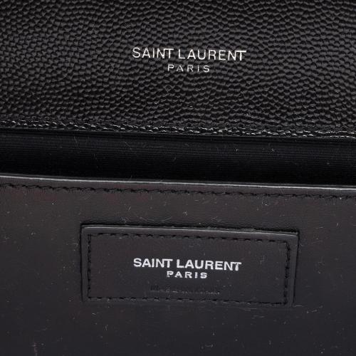 Saint Laurent Mixed Matelasse Grain de Poudre Monogram Medium Shoulder Bag