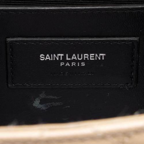 Saint Laurent Matelasse Grain de Poudre Monogram Large Shoulder