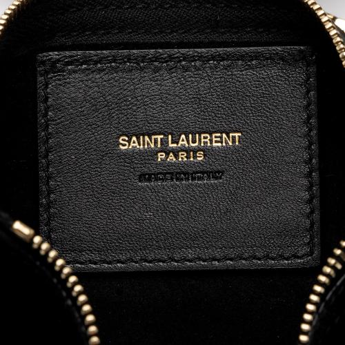 Saint Laurent Patent Croc Embossed Leather Suzanne Medium Hobo