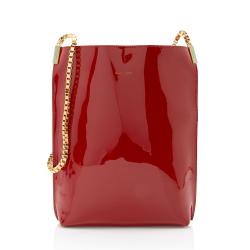 Saint Laurent Patent Leather Suzanne Small Hobo