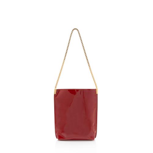 Saint Laurent Patent Leather Suzanne Small Hobo