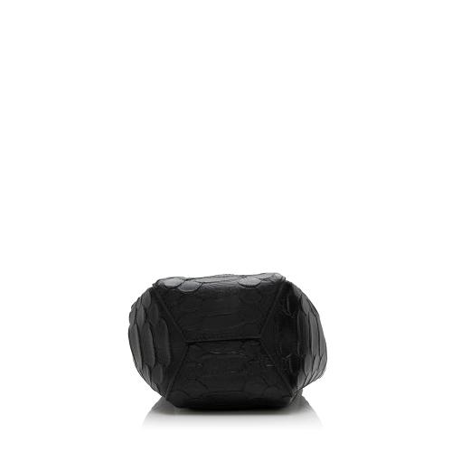 Saint Laurent Python Embossed Calfskin Mini Bucket Bag - FINAL SALE