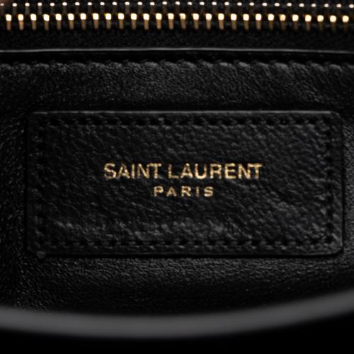 Saint Laurent Quilted Lambskin Monogram Gaby Shoulder Bag