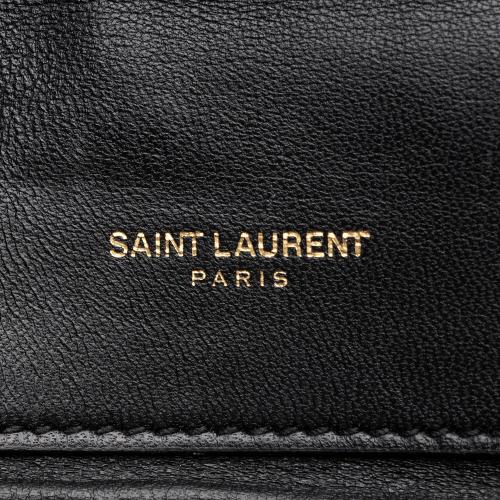 Saint Laurent Quilted Lambskin Monogram Gaby Shoulder Bag