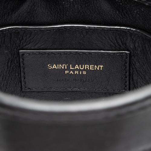Saint Laurent Quilted Lambskin Monogram Victoire Baby Chain Clutch