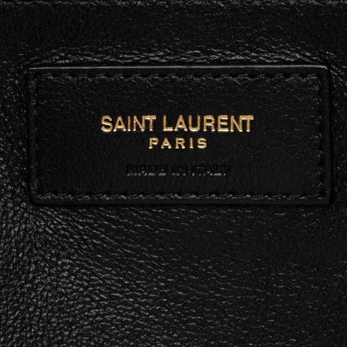 Saint Laurent Quilted Lambskin Puffer Sade Clutch