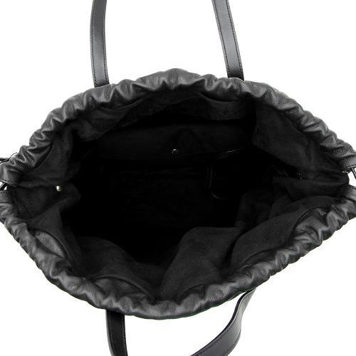 Saint Laurent Leather Teddy Small Bucket Bag