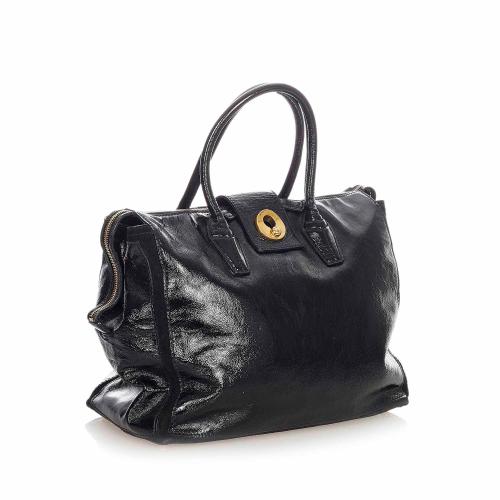 Saint Laurent Sac Muse Patent Leather Handbag