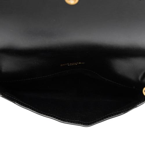 Saint Laurent Smooth Calfskin Monogram Phone Holder Shoulder Bag