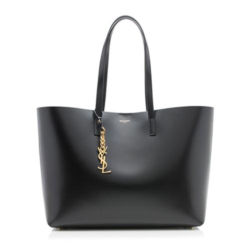 Saint Laurent Smooth Leather Classic Monogram Double Face Tote