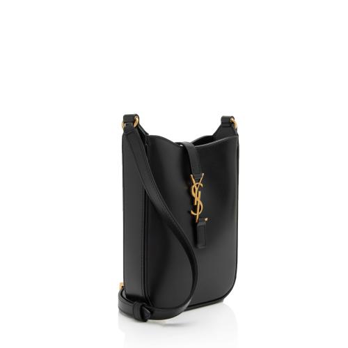 Saint Laurent Smooth Leather Le 5 A 7 Mini YSL Vertical Bucket Bag
