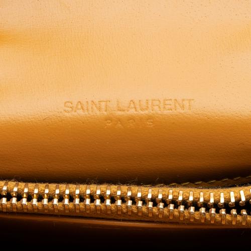 Saint Laurent Smooth Leather Mini Card Wallet on Chain