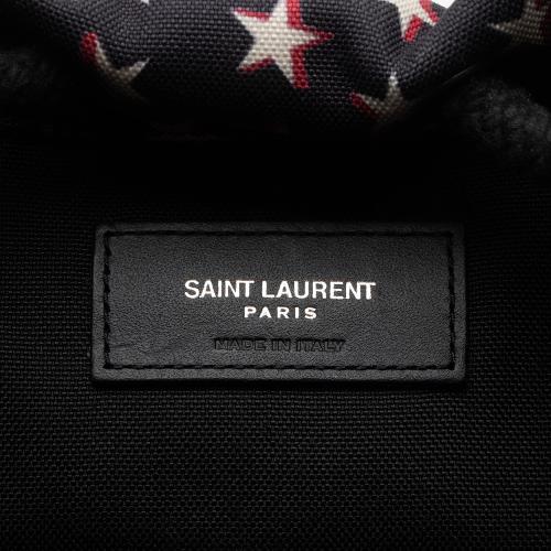 Saint Laurent Star Print Canvas City Sailor Backpack